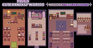 RPG Maker MZ - Plue's Cute Fantasy Worlds - Magic Days & Scary Nights