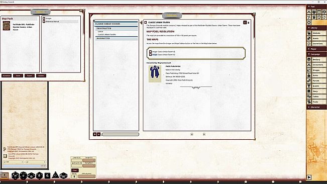 Fantasy Grounds - Pathfinder RPG - Pathfinder Flip-Mat Classics - Urban Tavern