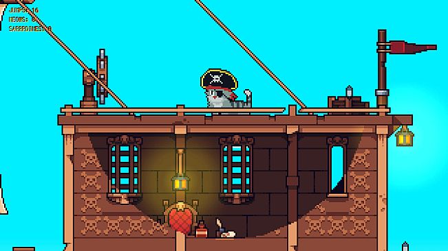 Rooftop Rascal: The Pirate Cat