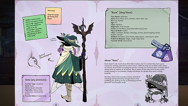 Tavern Talk 2: Dreamwalker - Lorebook