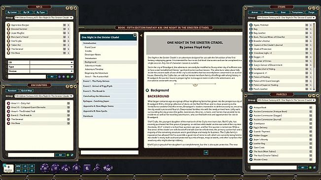 Fantasy Grounds - Fifth Edition Fantasy #20: One Night In The Sinister Citadel