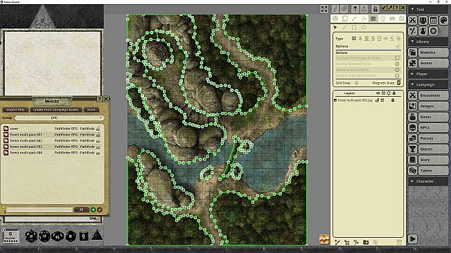 Fantasy Grounds - Pathfinder RPG - Pathfinder Flip-Mat - Forest Multi-Pack