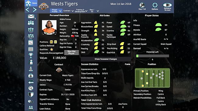Rugby League Team Manager 2018 - Season 2018 Update
