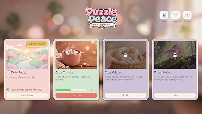 Puzzle Peace: Cozy Jigsaw Puzzles