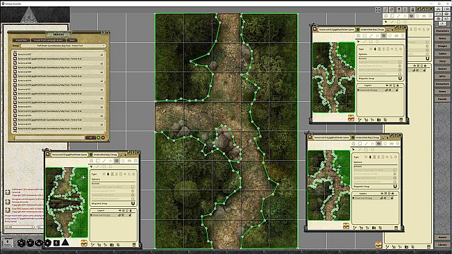 Fantasy Grounds - Pathfinder RPG - GameMastery Map Pack: Forest Trails