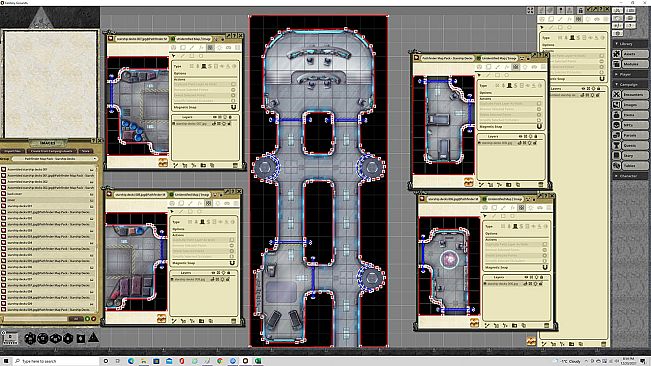 Fantasy Grounds - Pathfinder RPG - Map Pack - Starship Decks