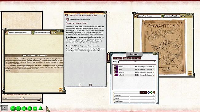 Fantasy Grounds - Pathfinder 2 RPG - Pathfinder Bounty #3: Shadows and Scarecrows