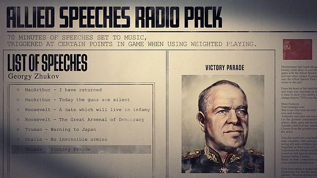 Music - Hearts of Iron IV: Allied Speeches Pack