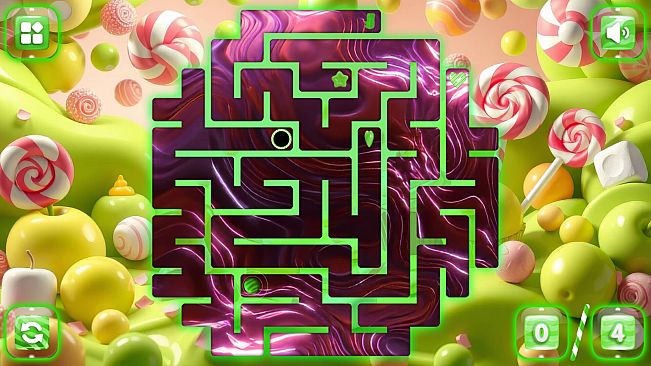 Sweetie Candy Maze: Green Apple