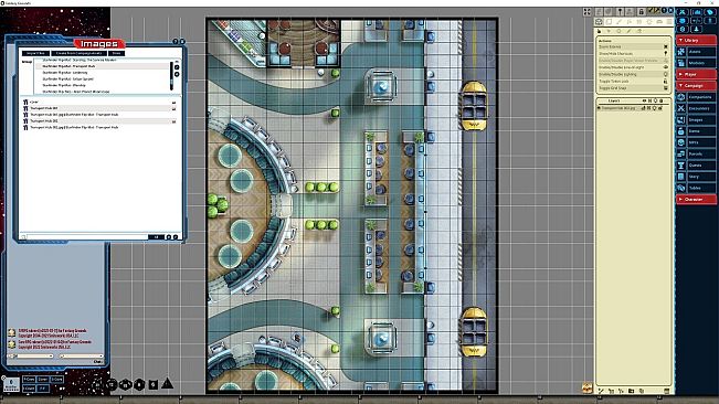 Fantasy Grounds - Starfinder RPG - FlipMat - Transport Hub