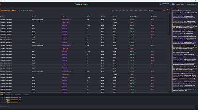 Ticker & Trade