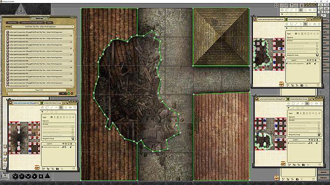 Fantasy Grounds - Pathfinder RPG - Flip-Tiles - Urban Perils Expansion