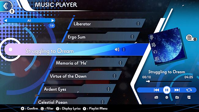 GUNVOLT RECORDS Cychronicle Song Pack 2 Lumen: ♪Pain From the Past ♪Stratosphere ♪Struggling to Dream ♪Twilight Skyline