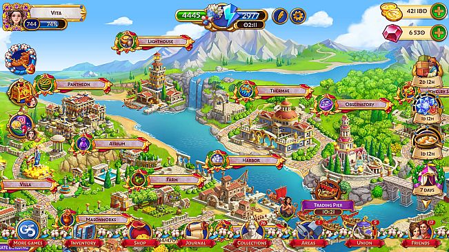 Jewels of Rome: Match-3 Game and City Builder