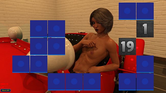 Sexy Memory Puzzle - Sports Car Girl