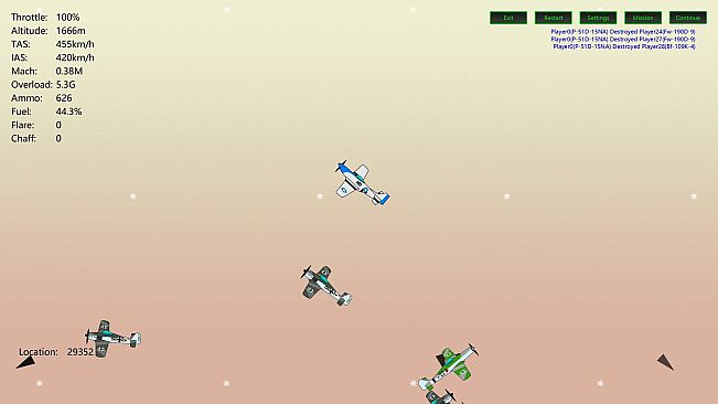 2D Dogfight - World War II (Aircrafts of Western Front)