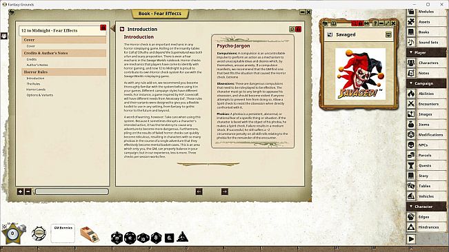 Fantasy Grounds - Fear Effects