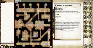 Fantasy Grounds - Pathfinder Flip-Mat: Wizard's Dungeon (Map Pack)