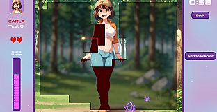 Sexy walk through the woods