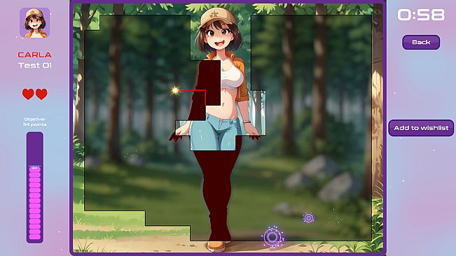 Sexy walk through the woods
