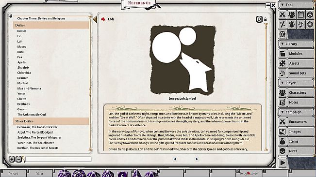 Fantasy Grounds - Panovo Player's Primer