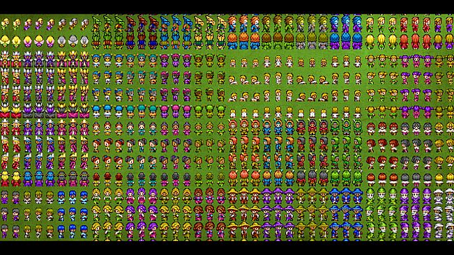 RPG Maker MZ - MEGA FANTASY Walking NPCs and Faces