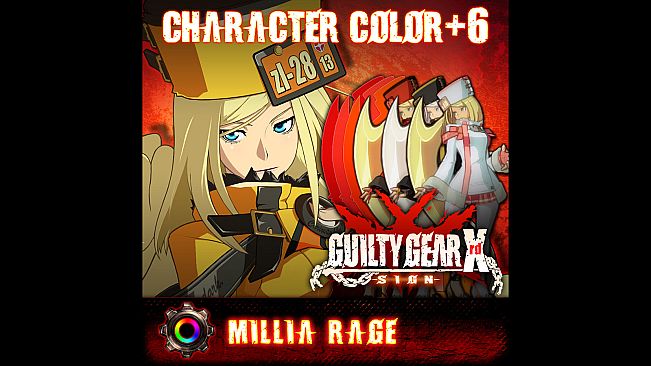 GGXrd Extra Color Palettes - MILLIA RAGE