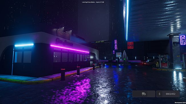 Late Night Gas Station