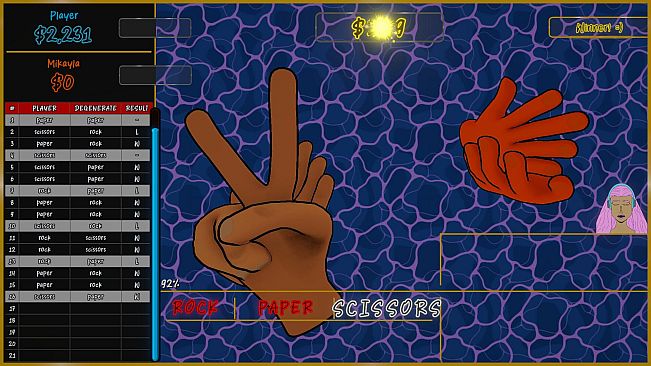 Rock Wager Scissors