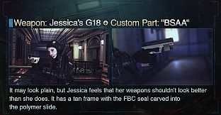 Resident Evil: Revelations Jessica's G18 + Custom Part: