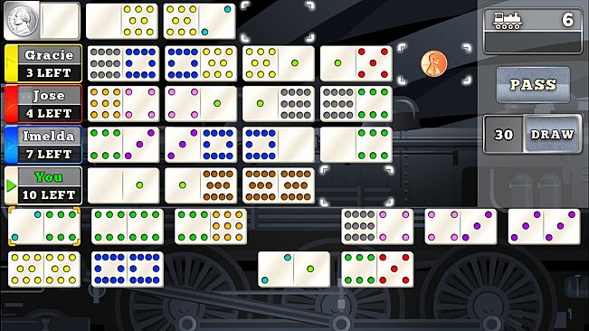 Mexican Train Dominoes Gold