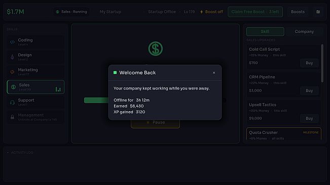 Idle Startup