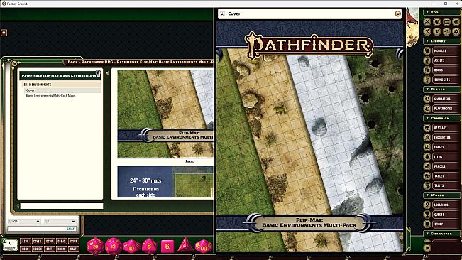 Fantasy Grounds - Pathfinder RPG - Pathfinder Flip-Mat: Basic Environments Multi-Pack