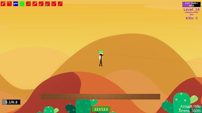 Stick Figure Combat - Jetpack Large 