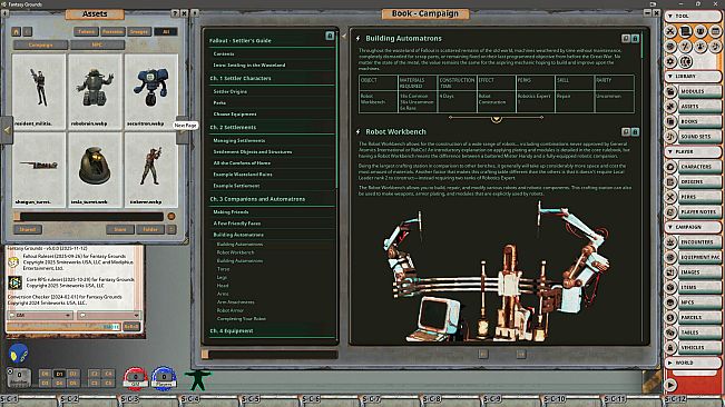 Fantasy Grounds - Fallout RPG - Settler's Guide Book