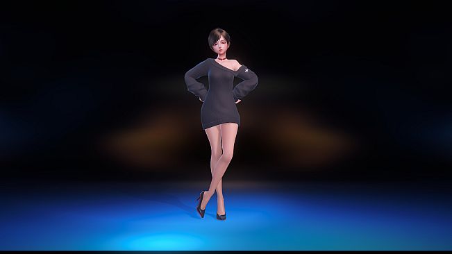 Angel Legion-DLC Off-Shoulder Sweater (Black)
