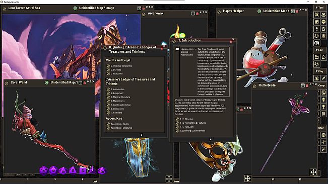 Fantasy Grounds - L'Arsene's Ledger of Treasures and Trinkets