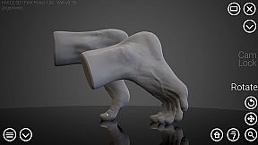 HAELE 3D - Feet Poses Lite - Drawing References
