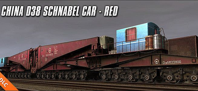 Trainz Plus DLC - China D38 Schnabel Car - Red
