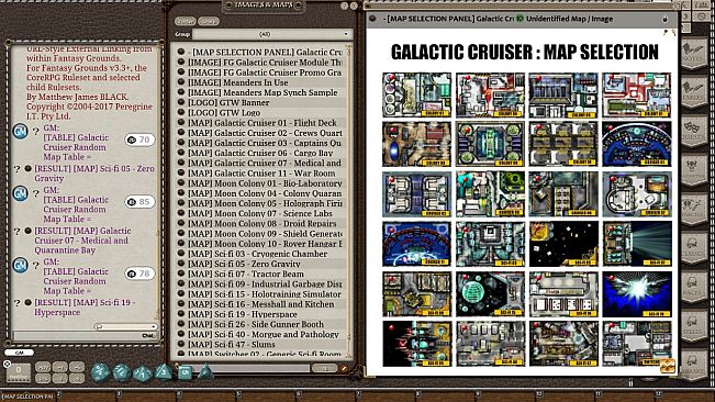 Fantasy Grounds - Meanders Map Pack: Galactic Cruiser (Map Pack)