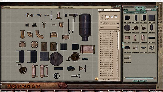 Fantasy Grounds - FG Steampunk Vehicles Map Pack