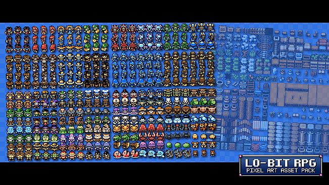 RPG Maker VX Ace - Lo-Bit RPG Pixel Art Asset Pack