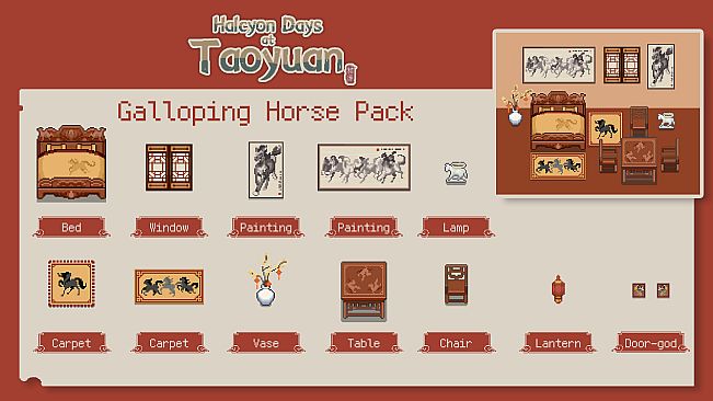 Halcyon Days at Taoyuan - Galloping Horse Pack