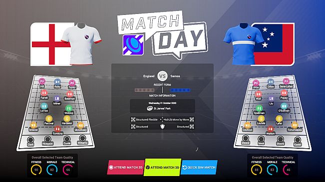 Rugby League Team Manager 3 DLC "Representative & International Teams & Competitions"