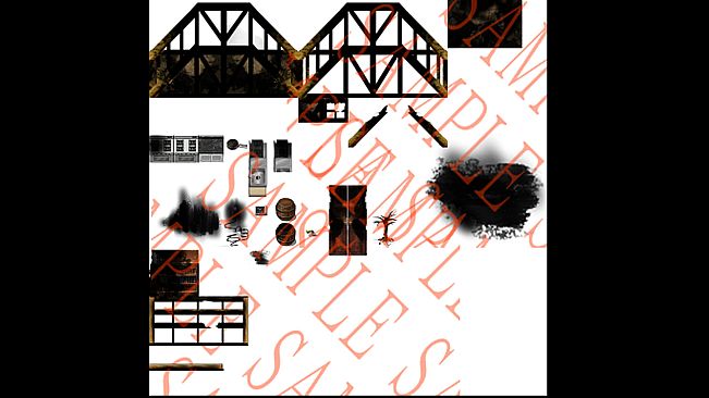 RPG Maker MZ - We are burning tile and character set