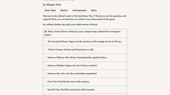 The Soul Stone War 2 - Achievements Guide