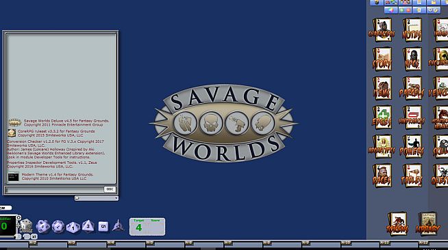 Fantasy Grounds - Modern Skin (Savage Worlds)