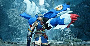 Monster Hunter Rise - "Stuffed Lunagaron" Hunter layered weapon (Switch Axe)