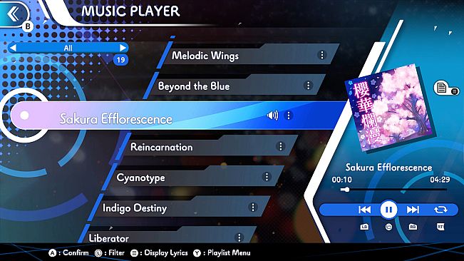 GUNVOLT RECORDS Cychronicle Song Pack 5 Lumen: ♪Sakura Efflorescence ♪Cyanotype ♪Tabula Rasa ♪Reincarnation Fateful