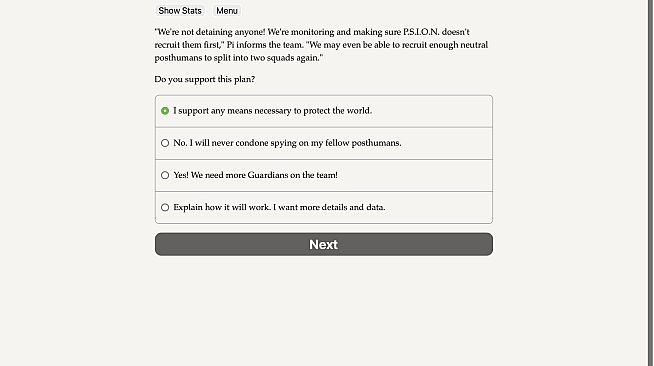 Posthuman: Guardians vs PSION